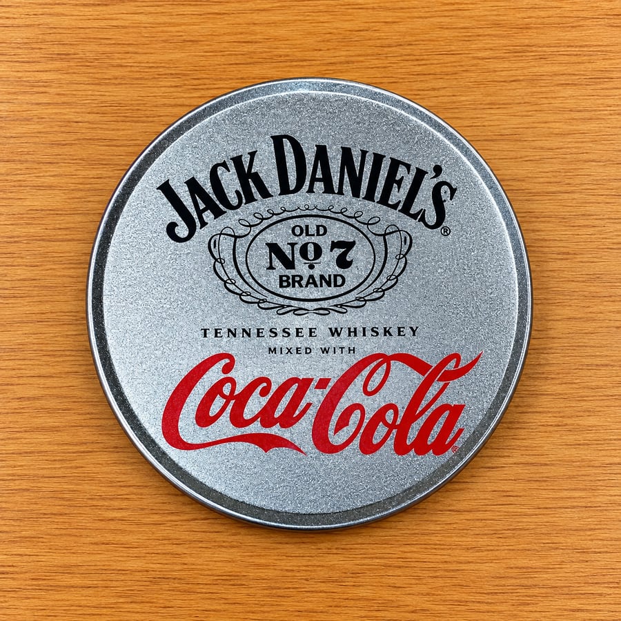 Posavasos metálico · Coca-Cola