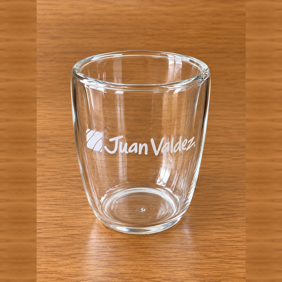 Vaso de vidrio Juan Valdez